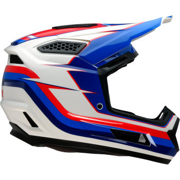 Z1R Dirt Maxx Vortex Bluetooth Off Road Helmet Red/White/Blue