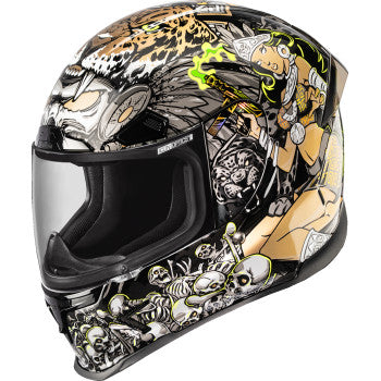 Icon Airframe Pro Full Face Helmet Aztec Nine Gold