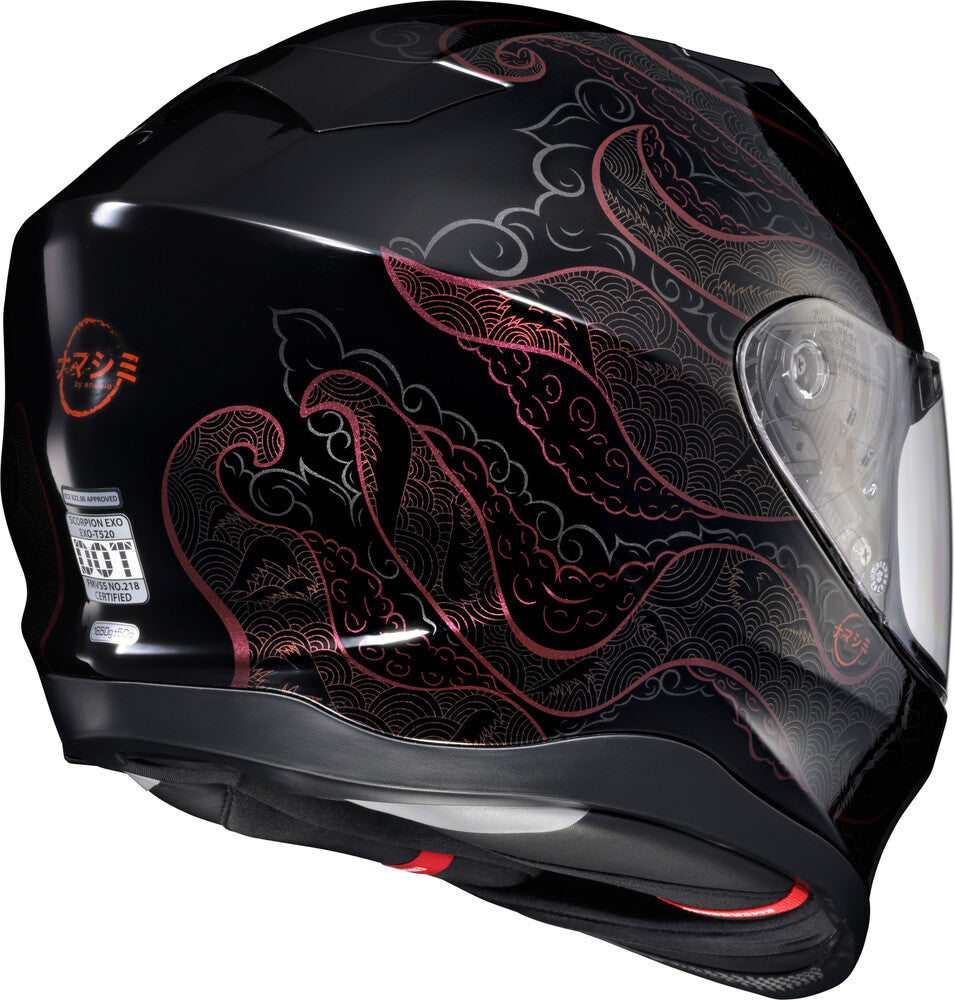 Scorpion EXO-T-520 Full Face Bluetooth Helmet Nama-Shimi Black Chameleon EXO-COM