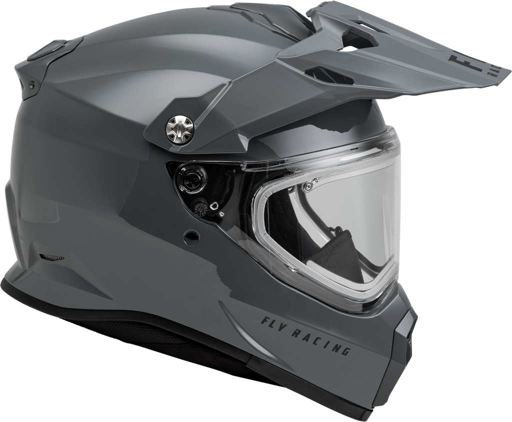 Fly Racing Trekker Snow Helmet Grey Electric Shield