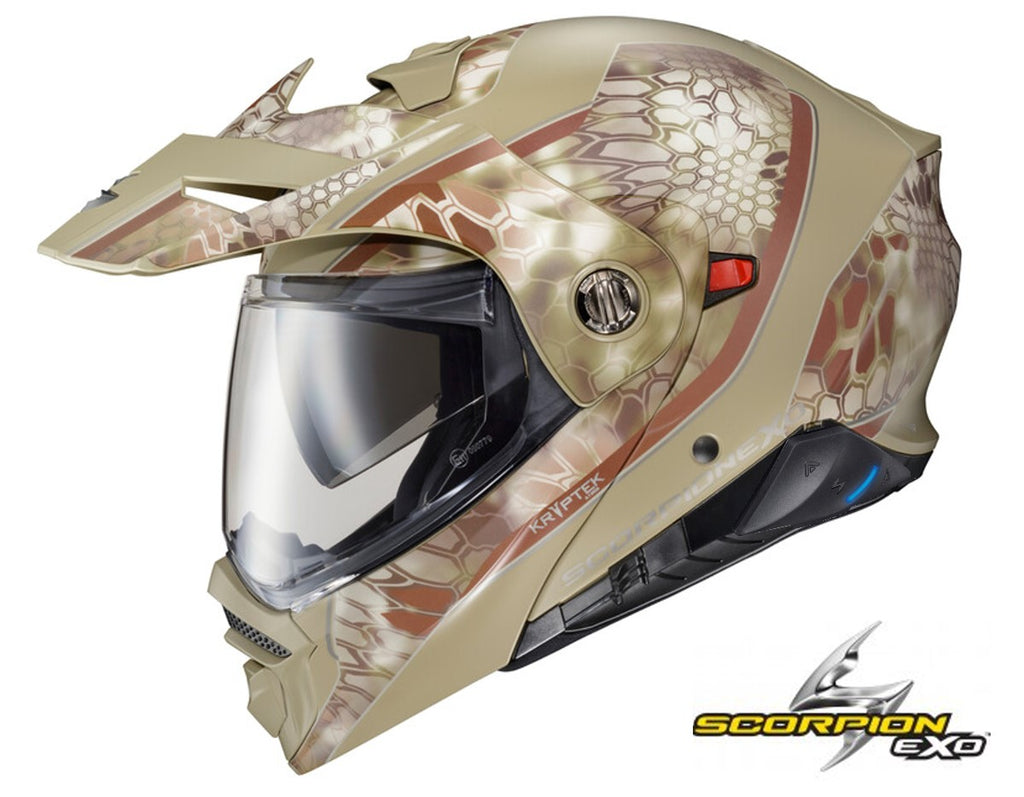 Scorpion EXO-AT960 Dual Sport Helmet Kryptek Highlander EXO-Com Kit