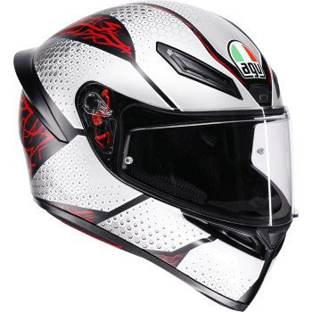 AGV K1 Full Face Helmet  Speedarmor Matte Black/Gray/Red