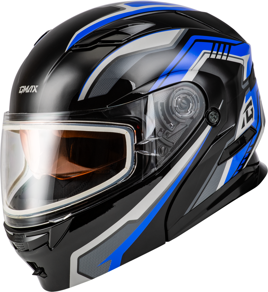 Gmax MD-01S Transistor Modular Snow Helmet Black Blue