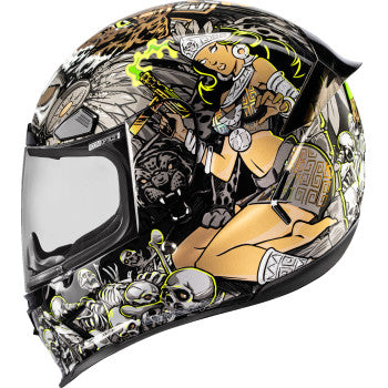 Icon Airframe Pro Full Face Helmet Aztec Nine Gold