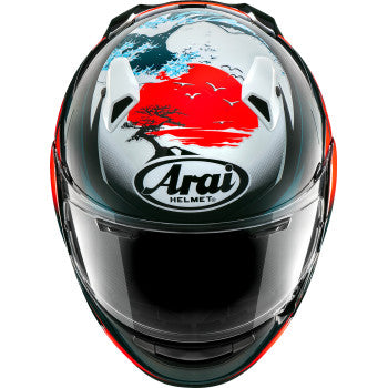 Arai Quantum-X Full Face Helmet Wave Red