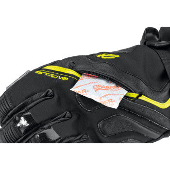 Arctiva Men's Meridian Snowmobile Glove  Black/Hi-Vis Yellow