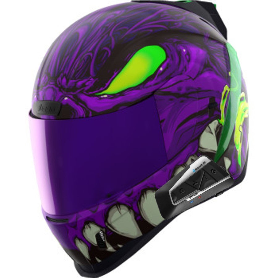 Icon Airform Full Face Bluetooth Helmet Manik'RR MIPS Purple
