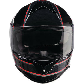 Z1R Warrant Full Face Snow Helmet Amplify Black/Red Electric Shield