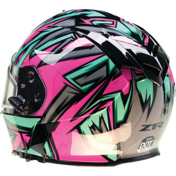 Z1R Warrant Snow Helmet Electric Shield Neuron Pink/Teal