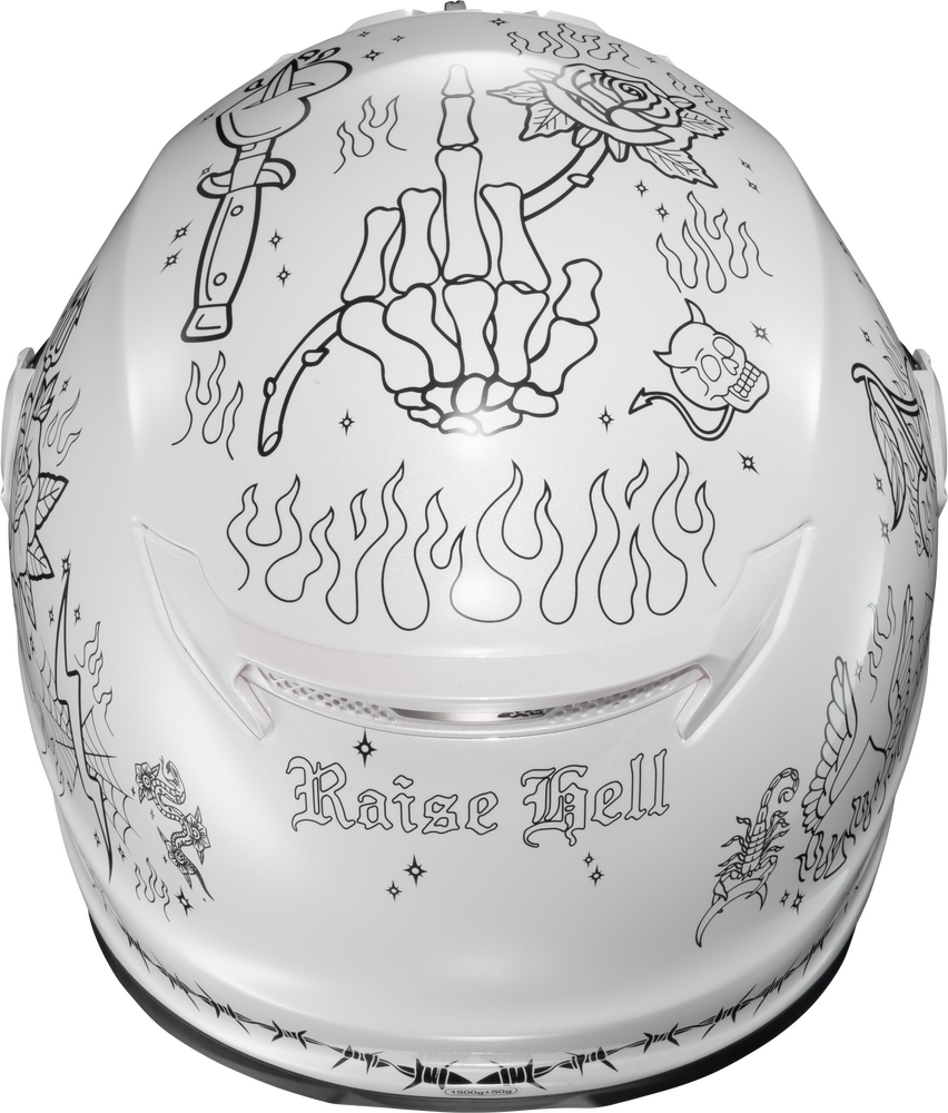 Scorpion Covert FX Full Face Helmet The Litas White