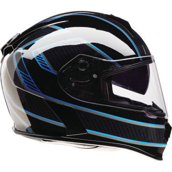 Z1R Warrant Full Face Snow Helmet Amplify Black/Blue Electric Shield