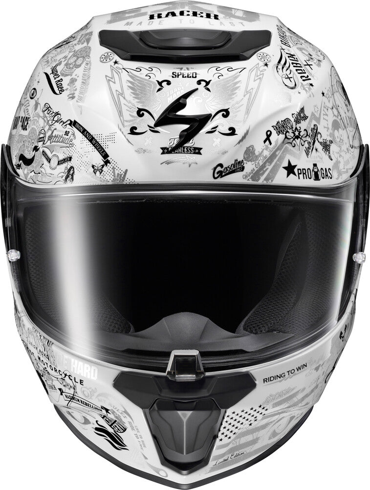 Scorpion EXO-R330 Full Face Helmet Shake 2 White
