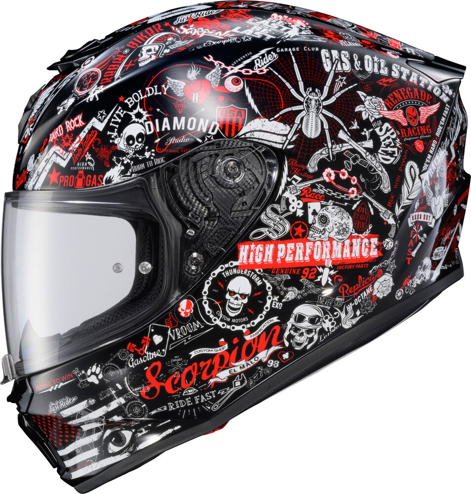 Scorpion EXO-R330 Full Face Helmet Shake 2 Red