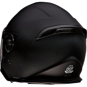 Z1R Open Face Bluetooth Helmet Road Maxx Flat Black