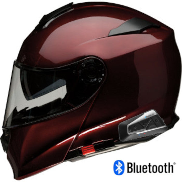 bluetooth motorcycle helmet mustarrd Z1R Solaris Helmet - Wine
