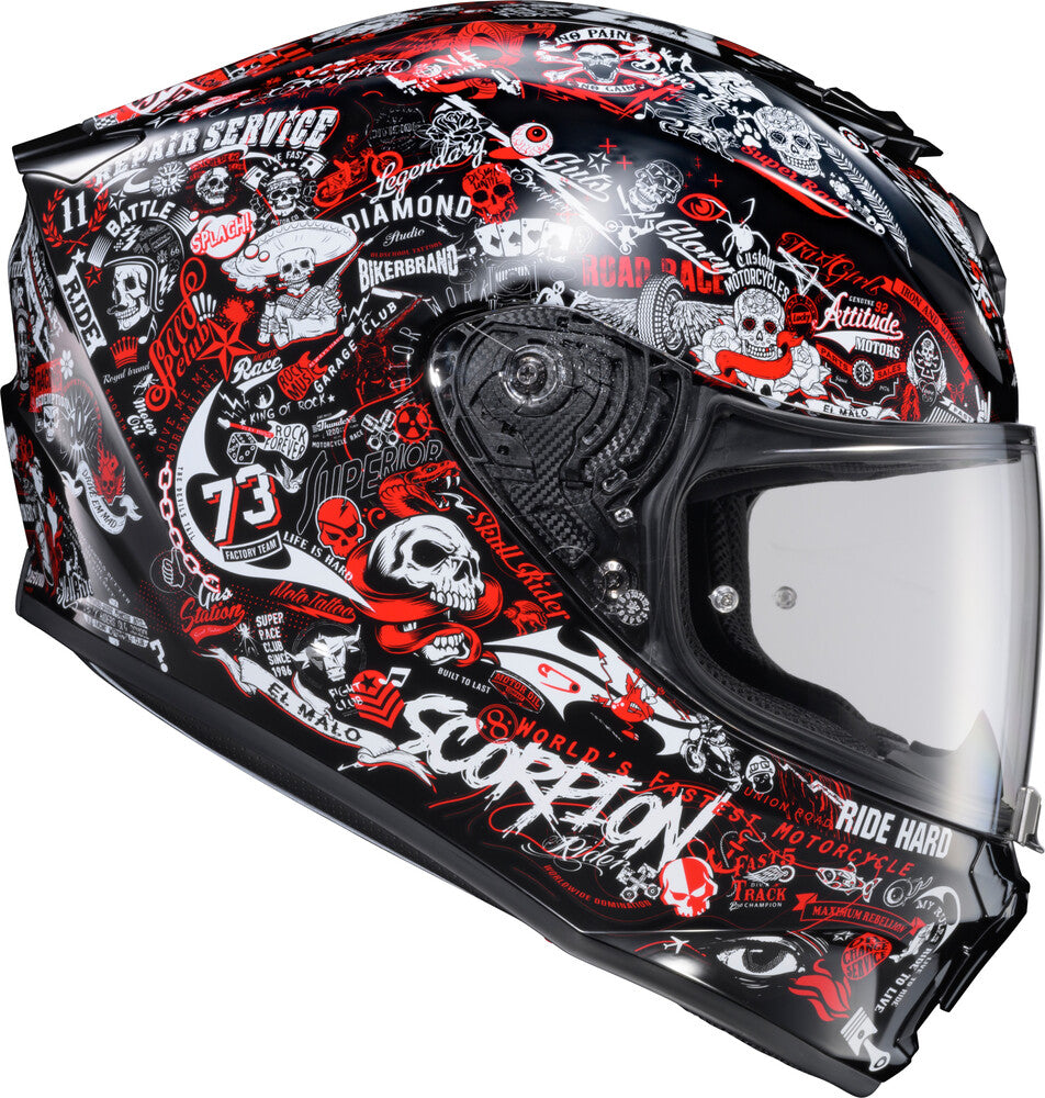 Scorpion EXO-R330 Full Face Helmet Shake 2 Red