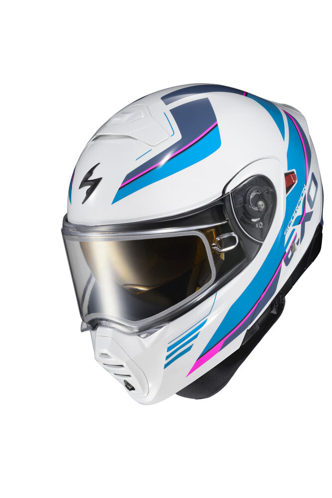 Scorpion EXO-GT-930 Modular Snow Helmet Modulus White Blue
