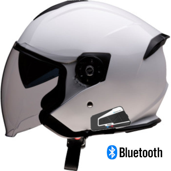 Z1R Road Maxx 2.0 Open Face Bluetooth Helmet Gloss White