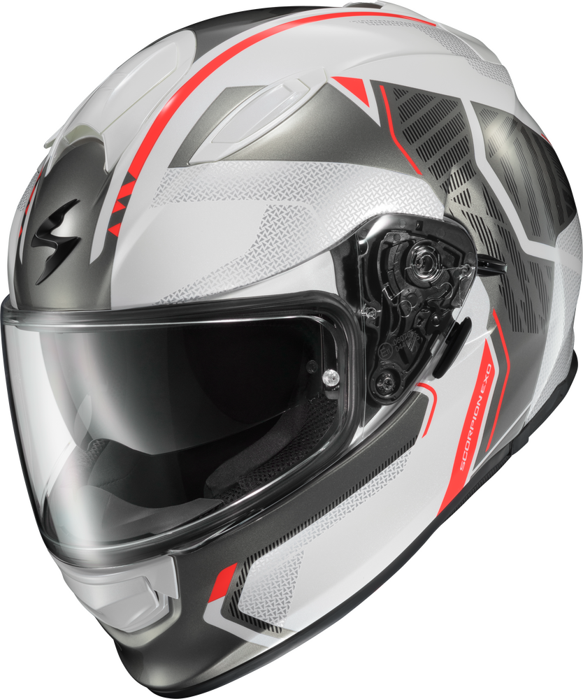 Scorpion Ryzer Full Face Helmet Switch White Grey
