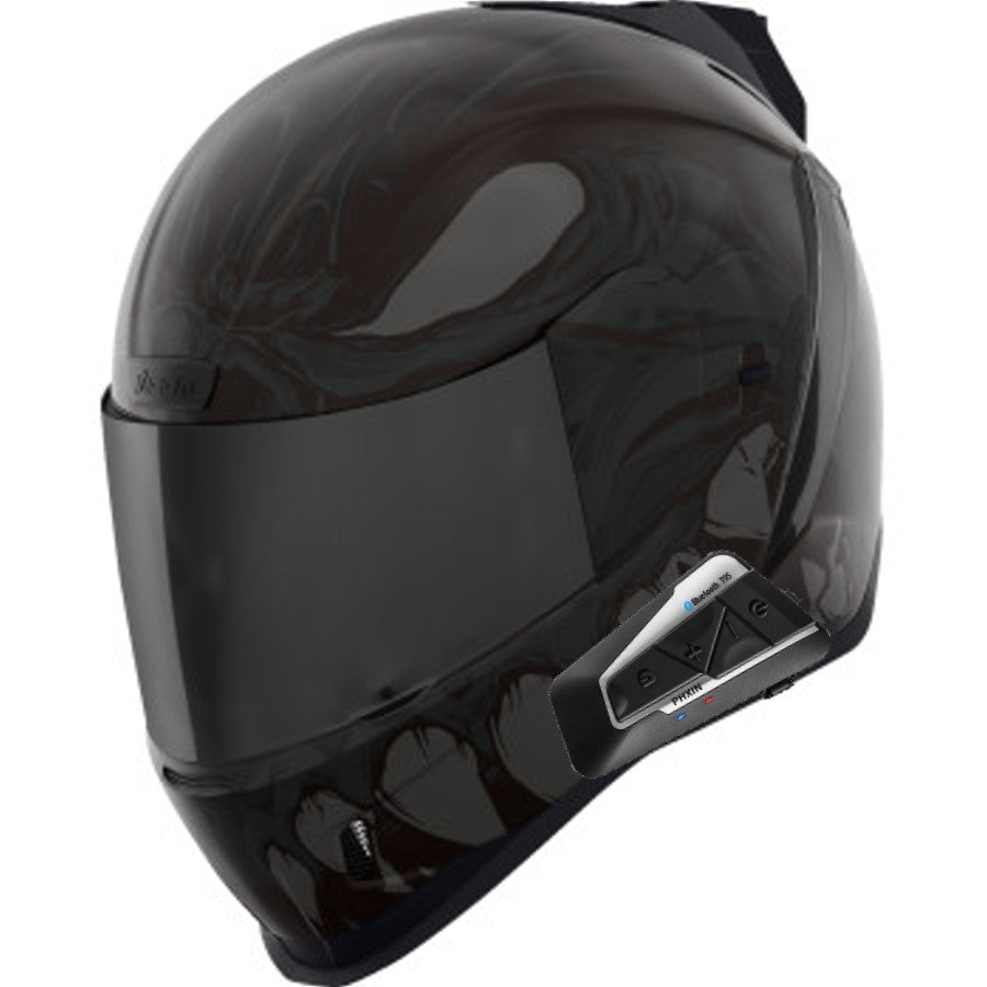 Icon Airform Full Face Bluetooth Helmet Manik'RR MIPS Dark Black