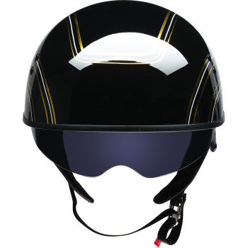 Z1R Vagrant Half Shell Helmet Varsity Black/Gold