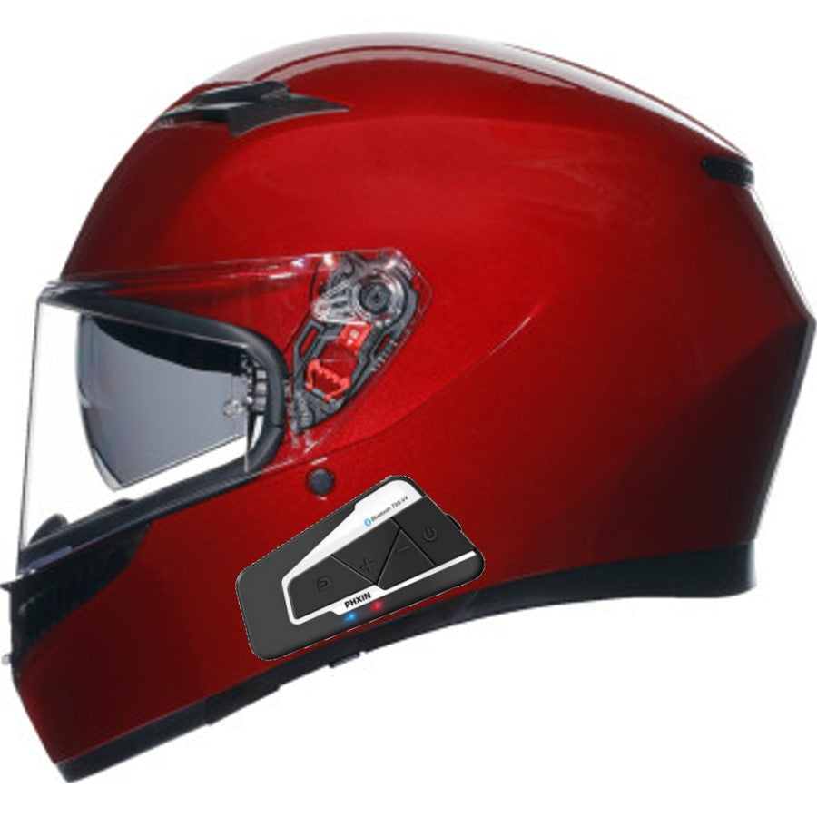 AGV K3 Full Face Bluetooth Helmet Matte Competizione Red