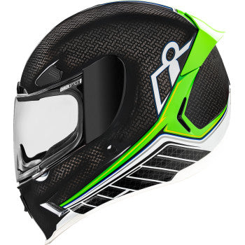 Icon Airframe Pro Full Face Helmet Carbon Hyperstrike Green