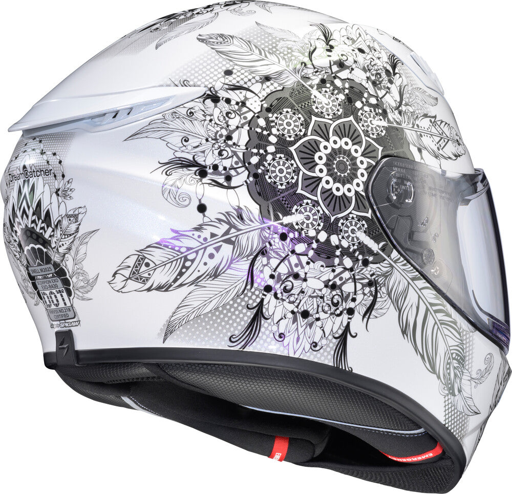 Scorpion EXO-R430 Full Face Helmet Manitou White (Snell M2025 Rated)