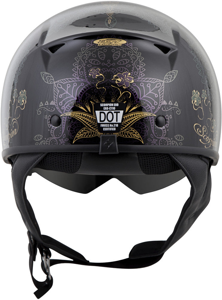 Scorpion EXO-C110 Half Helmet Azalea Black/Gold Size Medium