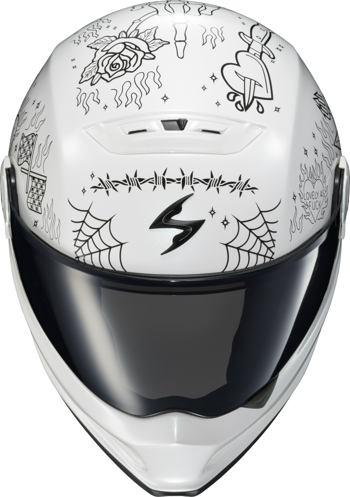 Scorpion Covert FX Full Face Helmet The Litas White