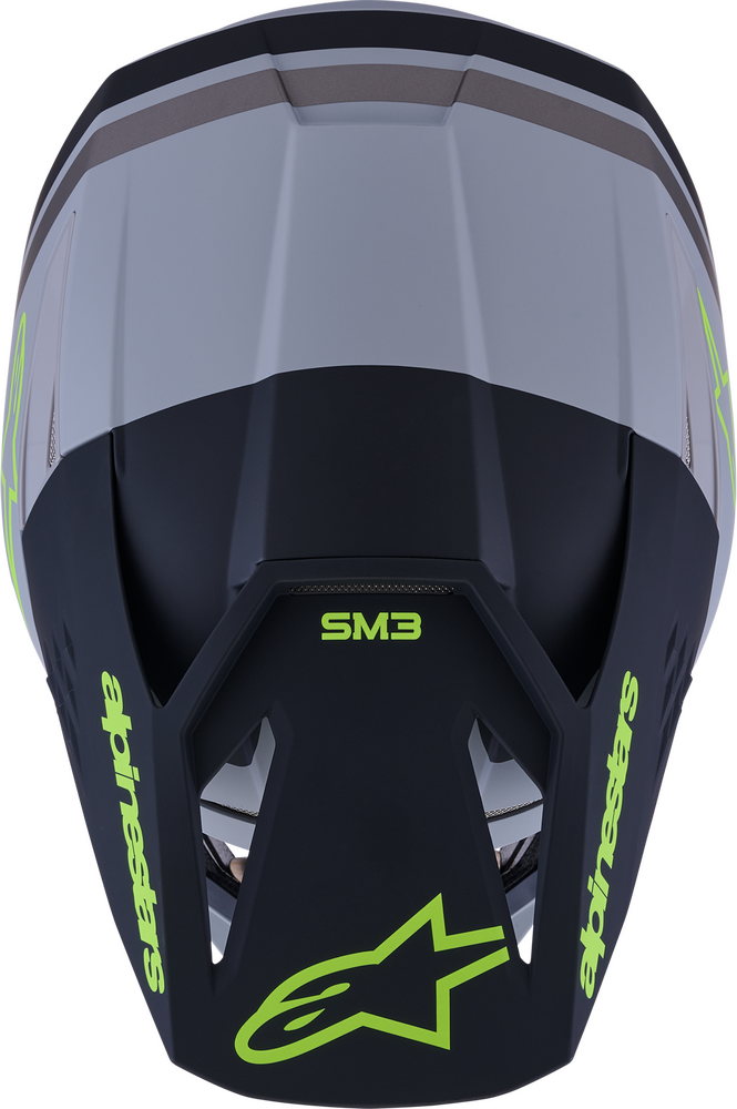 Alpinestars SM3 Off Road Helmet Radium Grey/Black/Yellow Fluorescent Matte