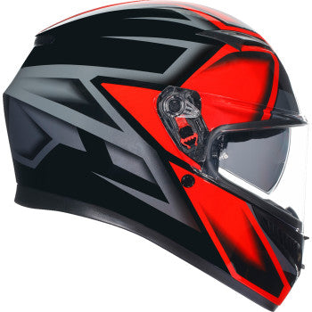 AGV K3 Full Face Bluetooth Helmet Compound Black/Gray/Red