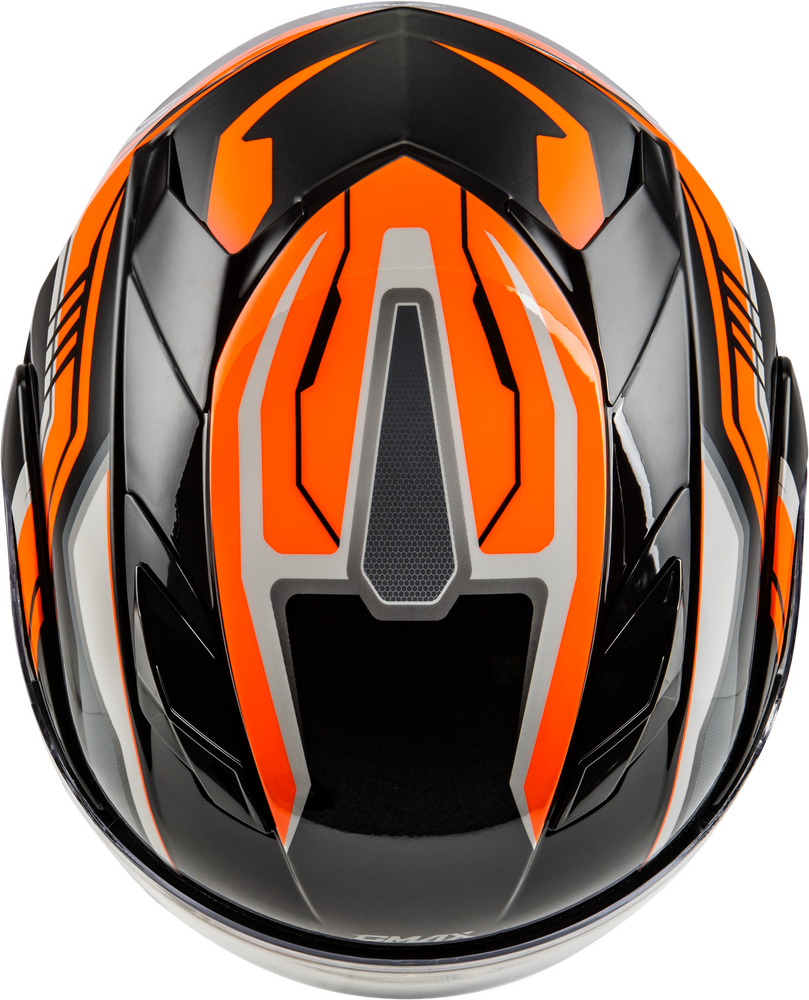 Gmax MD-01S Transistor Modular Snow Helmet Orange Black Electric Shield
