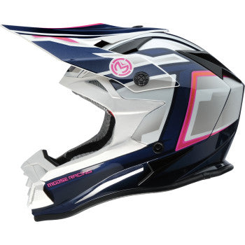 Moose Racing MR3 Off Road Helmet F.A.F. White/Navy/Pink
