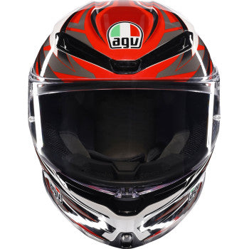 AGV K6 S Full Face Helmet Reeval White/Red/Gray