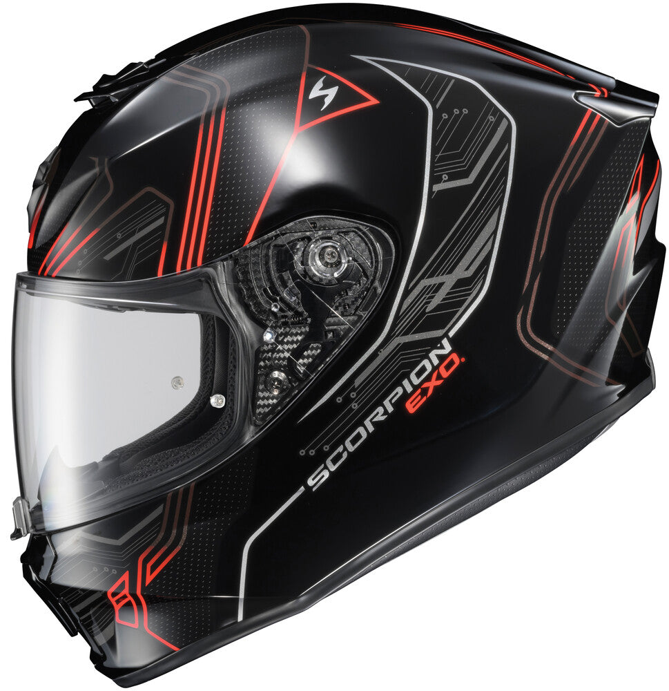 Scorpion EXO-R330 Full Face Bluetooth Helmet Bendr Gloss Red