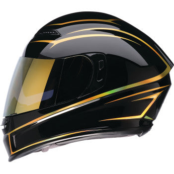 Z1R Jackal Full Face Helmet Foil Black Gold
