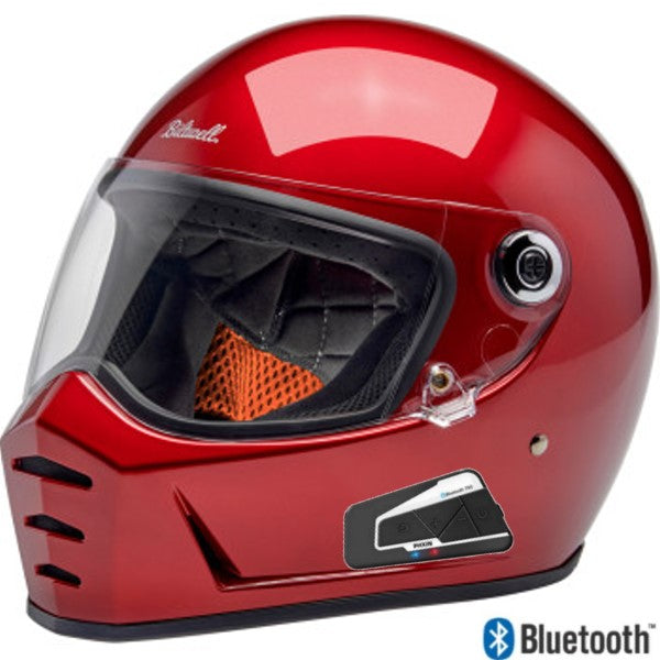 Biltwell Lane Splitter Bluetooth Helmet Metallic Cherry Red