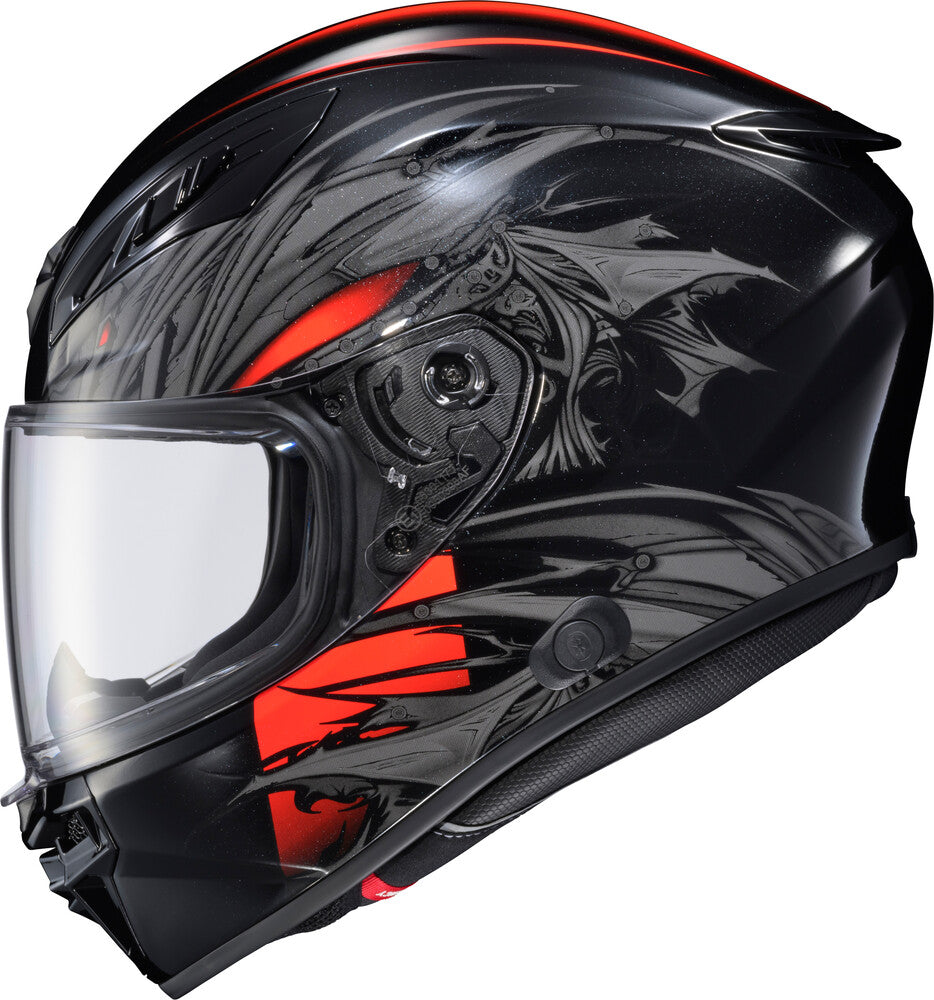 Scorpion EXO-R430 Full Face Helmet Wyvern Black/Red (Snell M2025 Rated)
