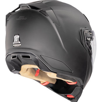 Icon Threshold Bluetooth Helmet Matte Black HelmLink