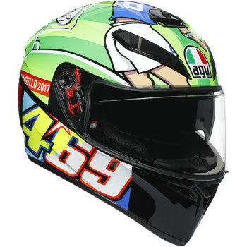 AGV K3 SV Full Face Helmet Rossi Mugello 2017