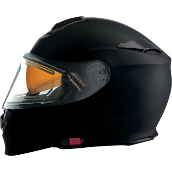 Z1R Solaris 2.0 Modular Snow Helmet Matte Black Electric Shield
