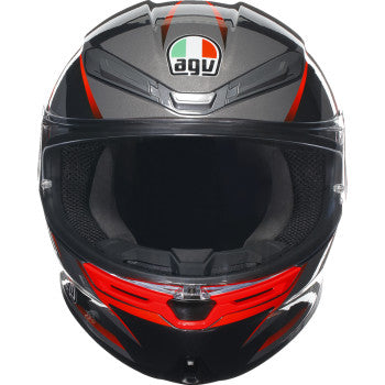 AGV K6 S Full Face Helmet Slashcut Black/Gray/Red
