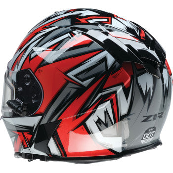 Z1R Warrant Snow Helmet Electric Shield Neuron Red/White