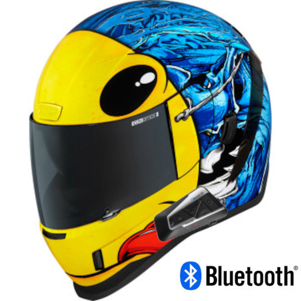 Icon Airform Full Face Bluetooth Helmet MIPS Brozak Blue