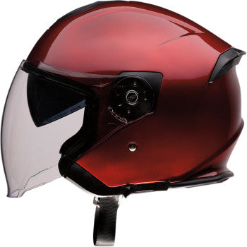 Z1R Open Face Bluetooth Helmet Road Maxx Wine