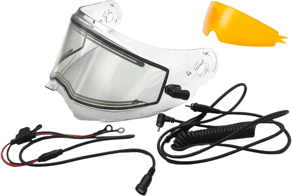 Scorpion EXO-AT950 Electric Snow Shield with Inner Amber Shield