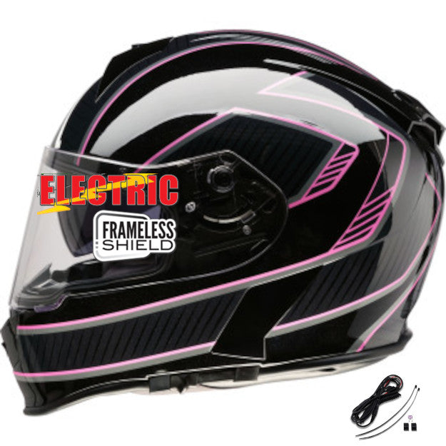Z1R Warrant Full Face Snow Helmet Amplify Black/Pink Electric Shield