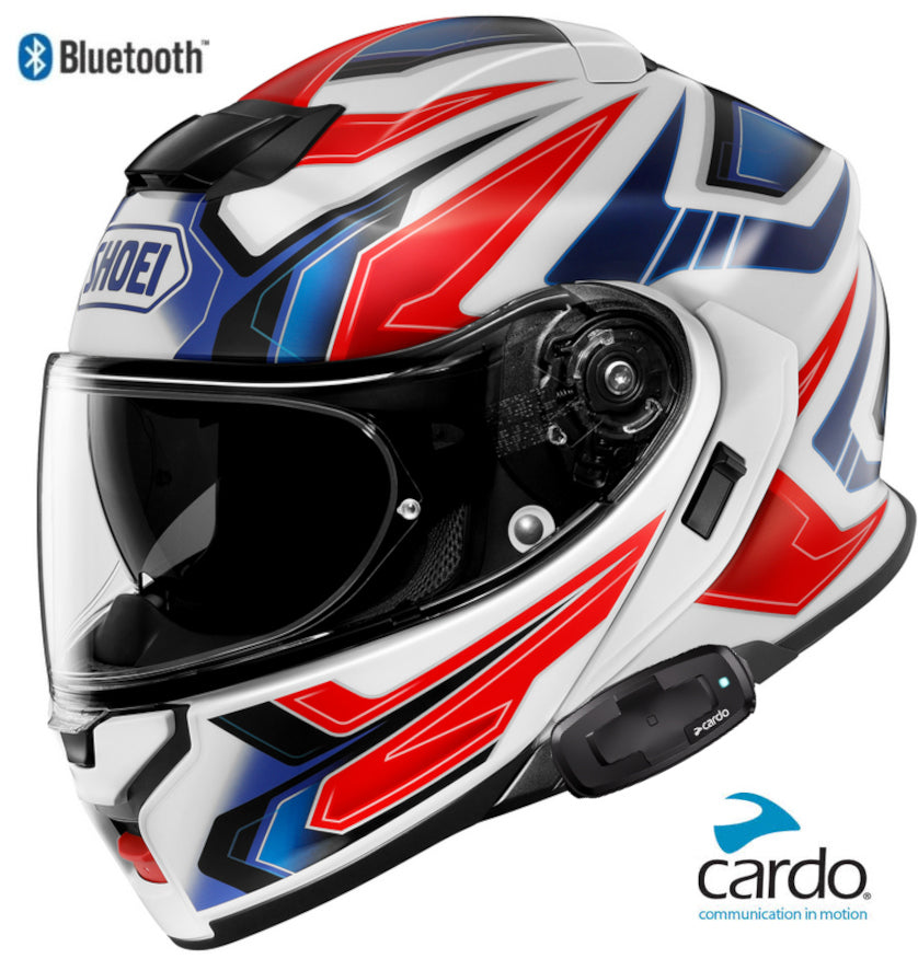 Shoei Neotec 3 Bluetooth Helmet Anthem TC-10 Cardo Packtalk S