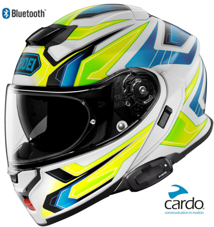 Shoei Neotec 3 Bluetooth Helmet Anthem TC3 Cardo Packtalk S